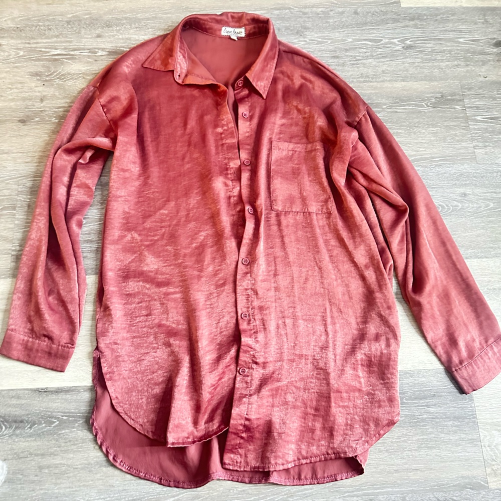 Cape Juby Rust Button-Up Shirt